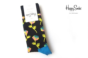 ハッピーソックス｜happy socks｜クルー丈カジュアルソックス｜ハンドフラワー柄｜Hand Flower Sock｜10117077