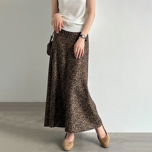 leopard a-line skirt 14742