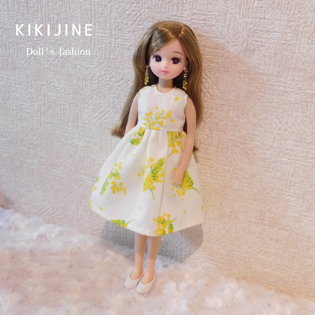 レースミニワンピースすみれセット　リカちゃん　ブライス レースミニワンピースすみれセット リカちゃん ブライス リカちゃん
