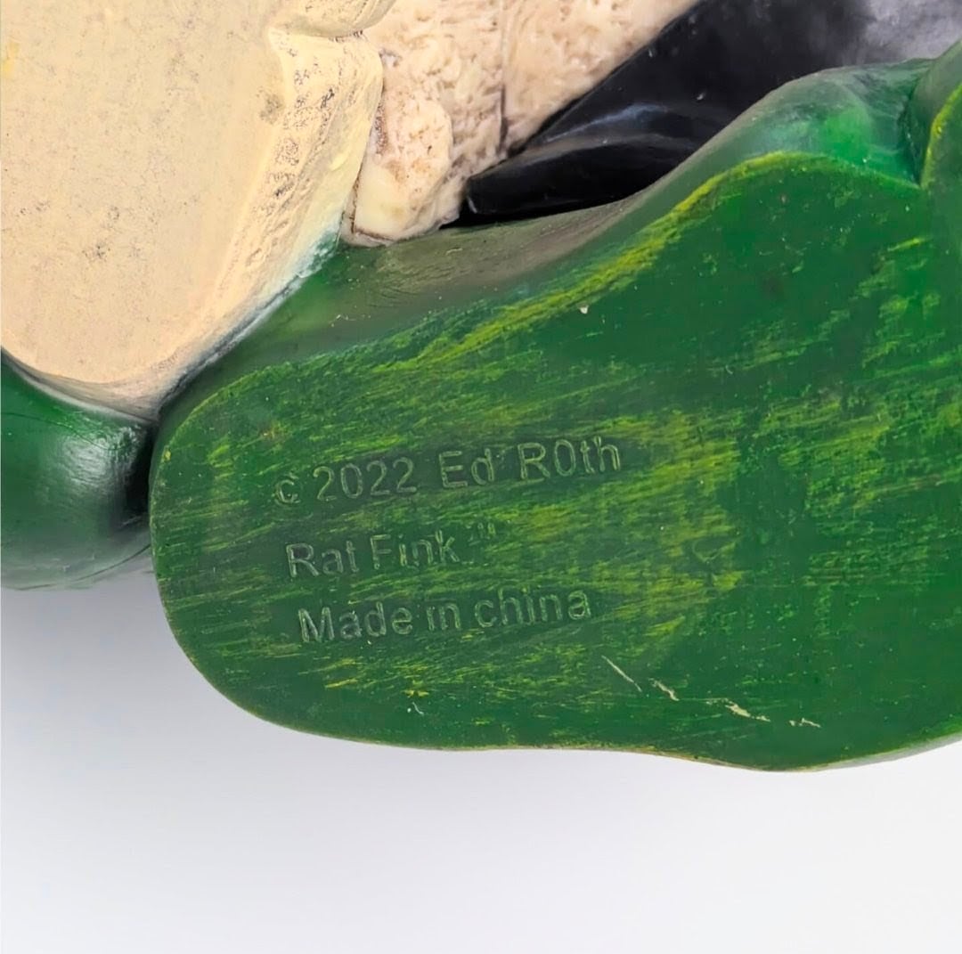 ♧再入荷！【Rat Fink ラットフィンク】 PVCフィギュア LIMITED  Half Skeleton (ハーフスケルトン)  / RED〚アメリカン雑貨 アメトイ〛