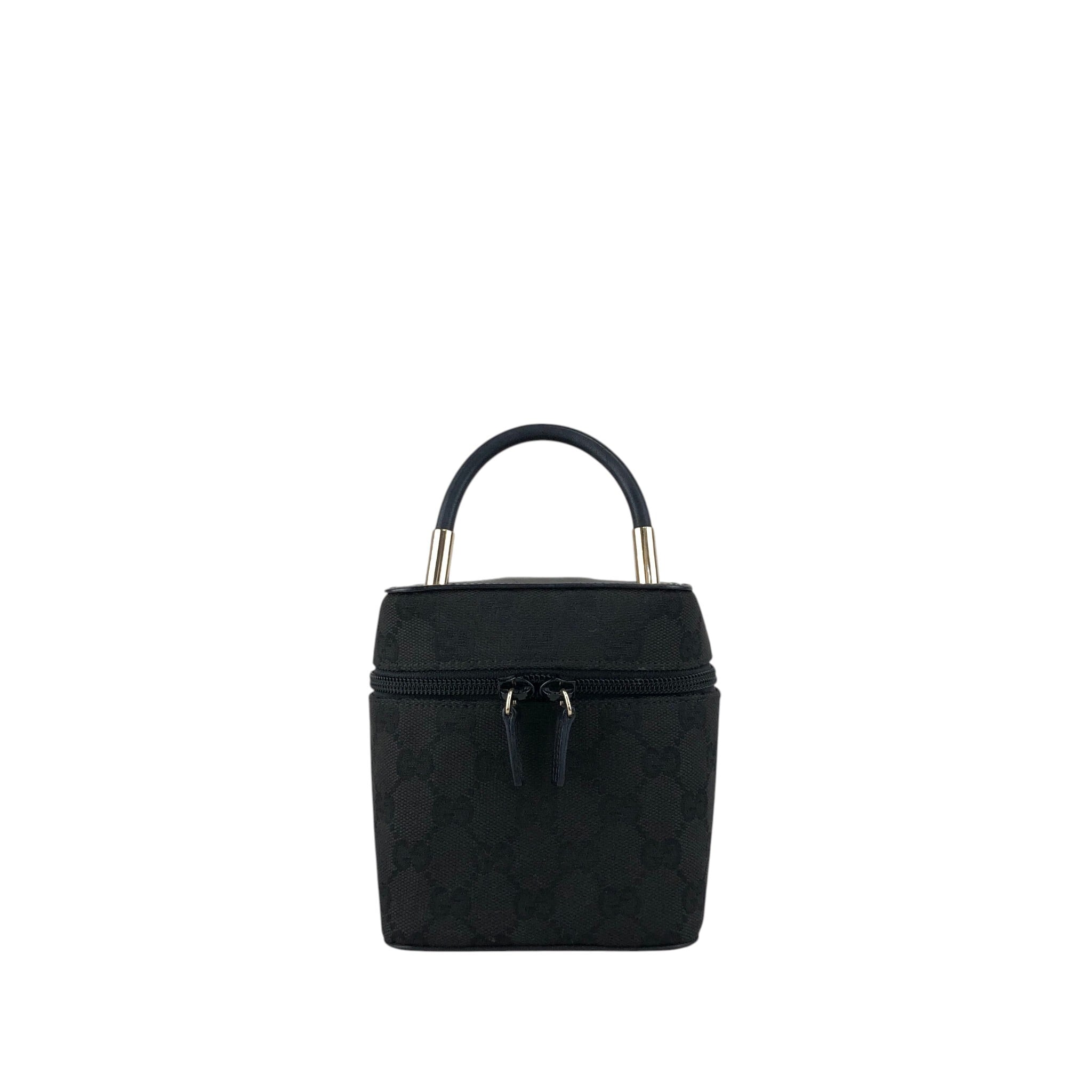 GUCCI グッチ GGキャンバス ハンドバッグ ブラック キャンバス ミニ