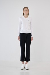 GOXO ゴーエックスオー ウーマンフィットツーウェイカーゴパンツ ブラック