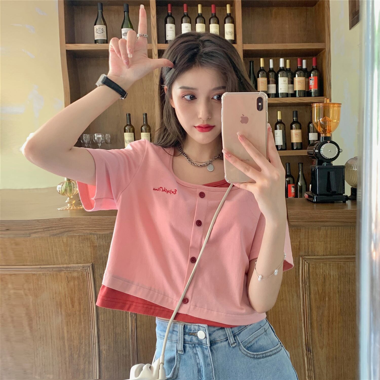 Tシャツ サマーショート 大人ガーリー スウィート キュート カジュアル 夏物 スクウェア YY-ファッション18475856379