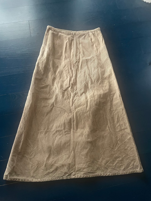 WOOL RICH corduroy long skirt