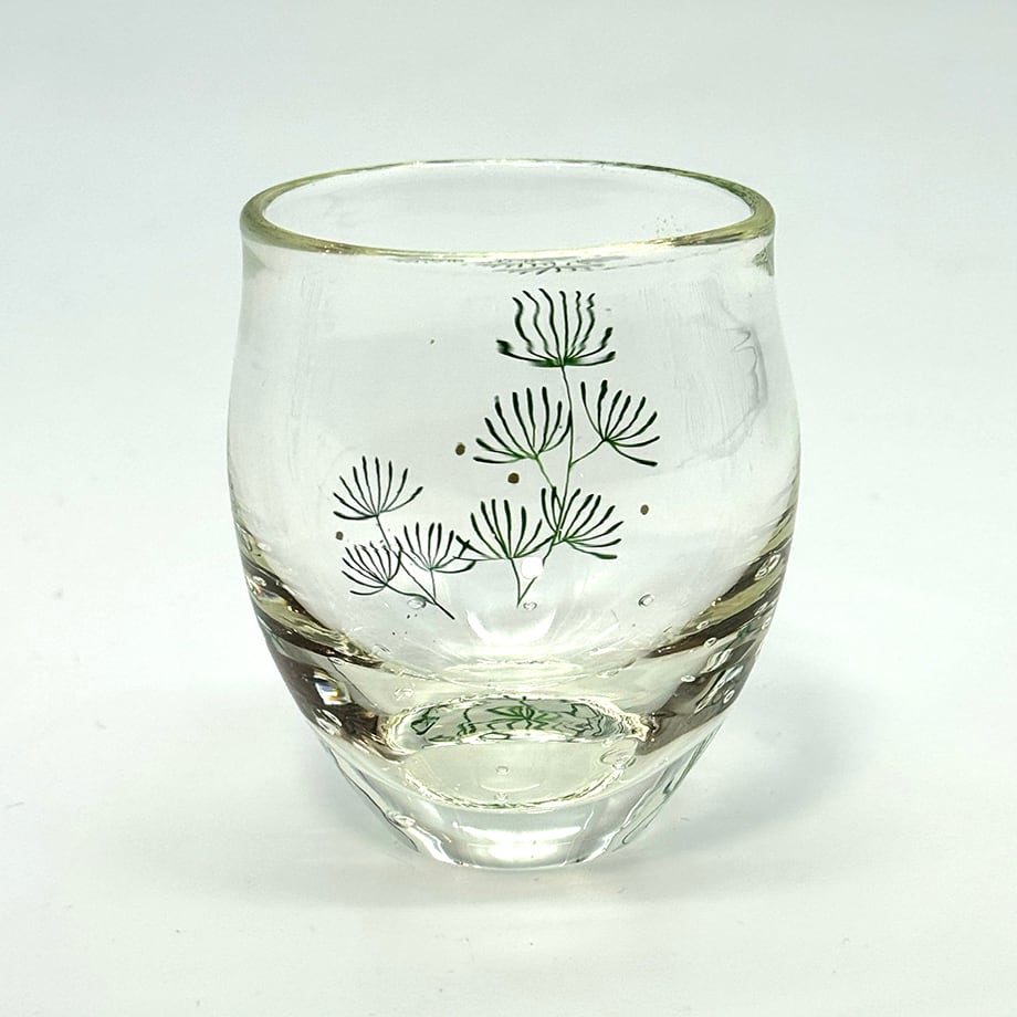 蒔絵グラス 小 色漆 水草 | タクミクラフト｜新潟の伝統工芸作家の作品販売