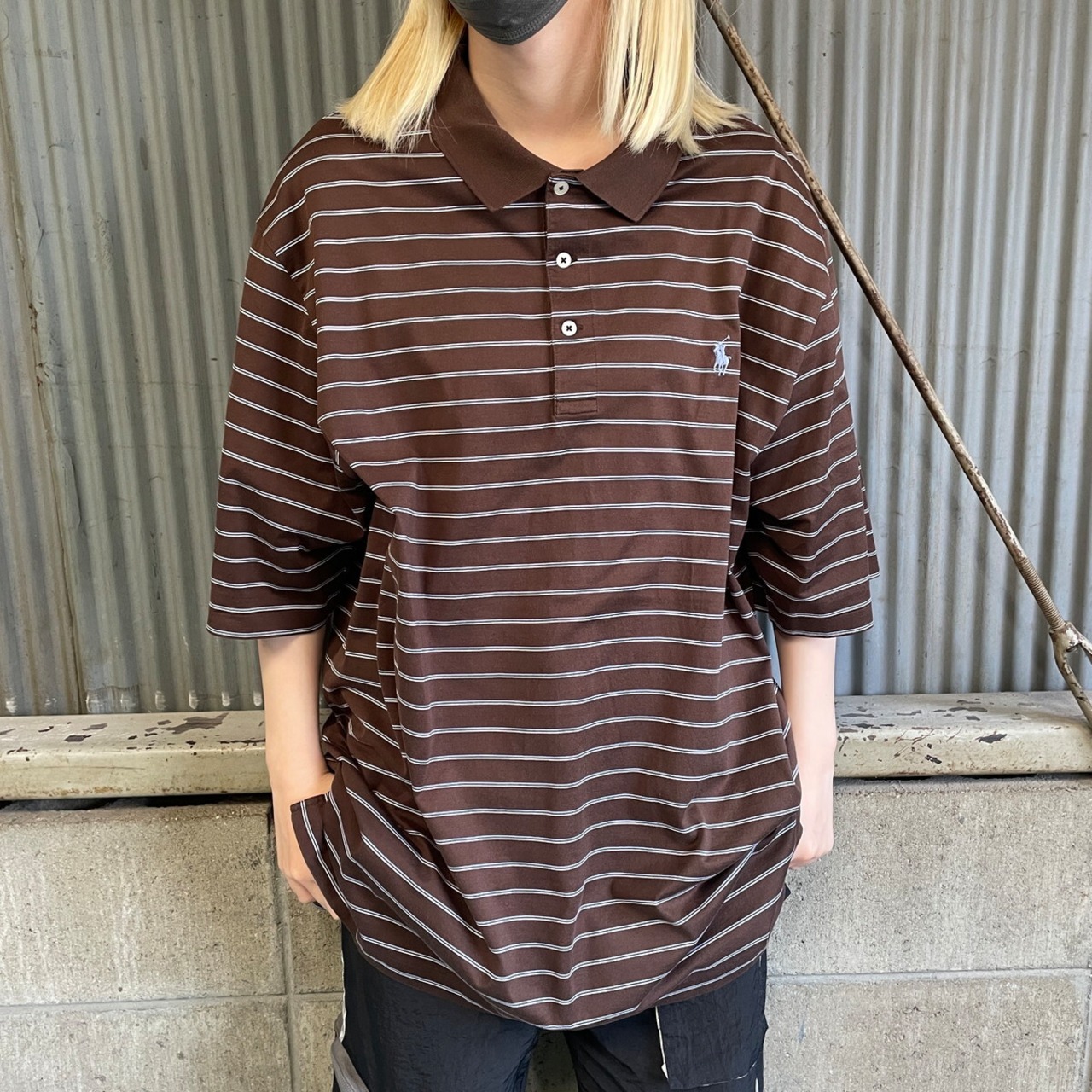 90年代 POLO GOLF Ralph Lauren ラルフローレン Tシャツ地 ボーダー 