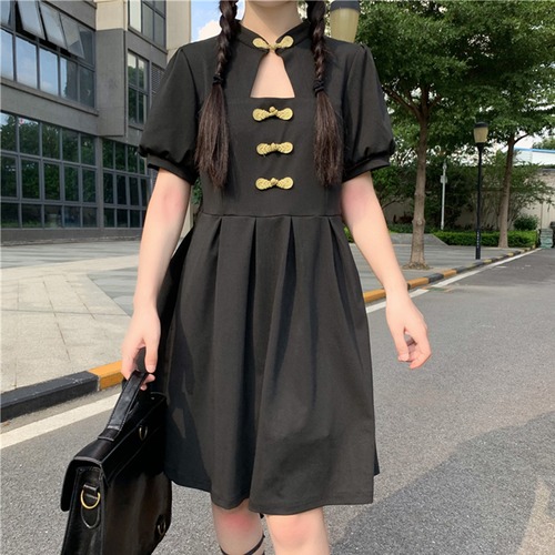 ✞ スタンダードスタンドカラーバックル半袖スリーブプリーツ♥カワイイ♥ ショート レトロ ✞ゴスロリ SM ミリ 甘ロリ クラロリ 和ロリ エレガント 黒ロリ 姫ロリ 華ロリ BB-BB9475473