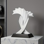 置物 オシャレ 樹脂アート像 羽を広げたロック像 モダン ミニマリストの抽象彫刻 リビングルーム ベッドルーム 書斎