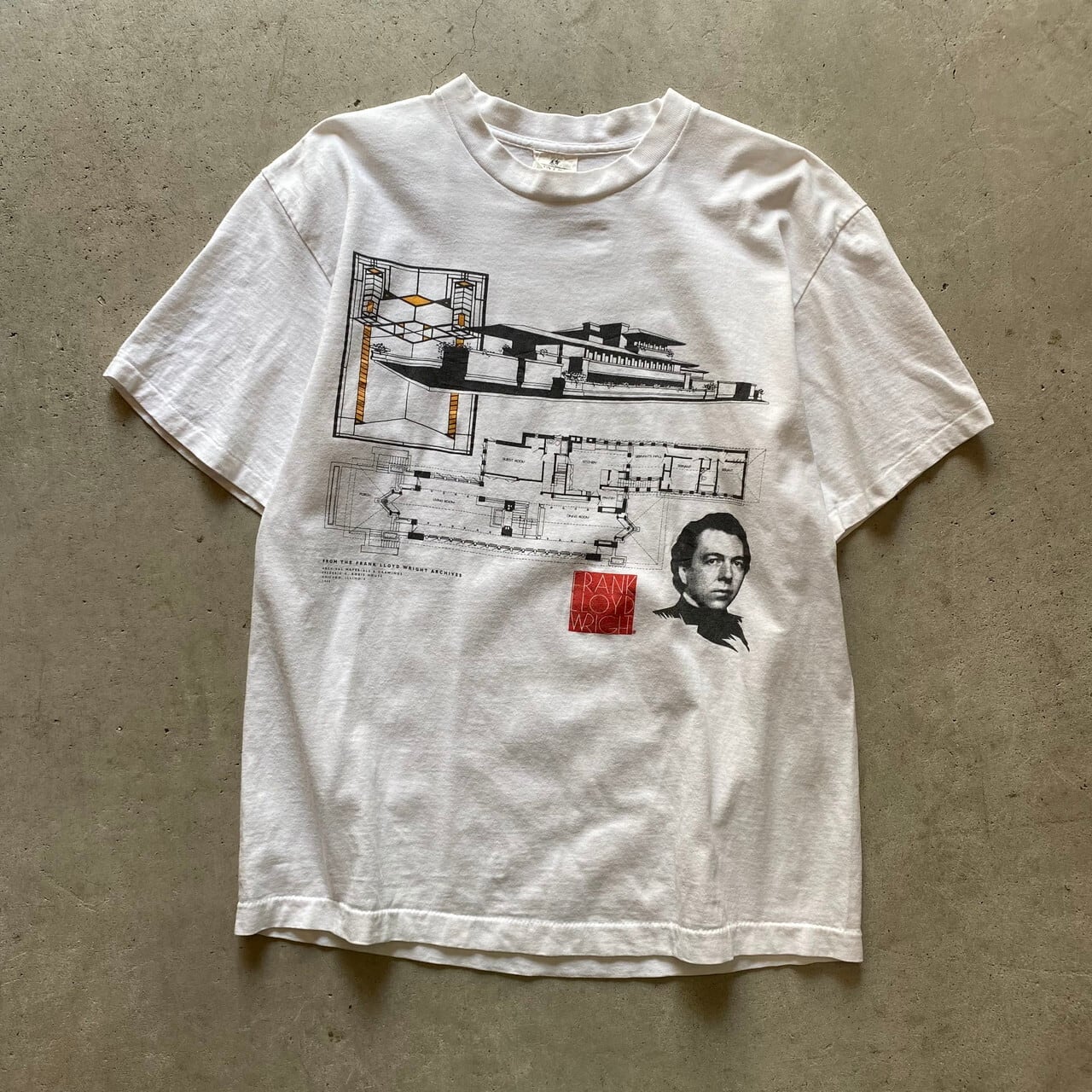 新品?正規品 90s ビンテージ フランクロイドライト 93年 アートTシャツ