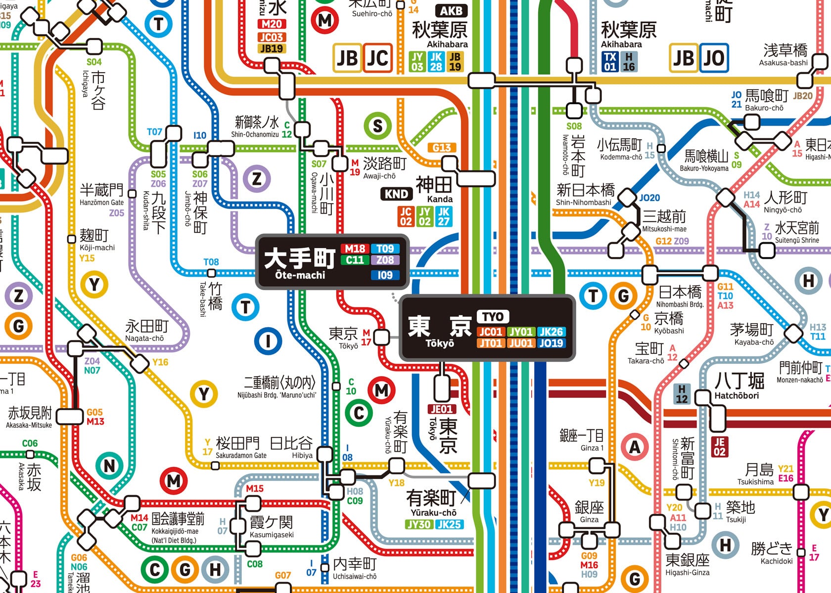 5.鉄道部品　地下鉄前線案内図 ヨンナナ路線図-13-東京都の鉄道 (Tokyo / デジタル / PRO) | 小江戸