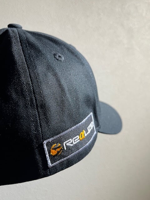 SQUADオリジナルキャップ BLACK×ORANGE 数量限定 ワッペンカスタム選択