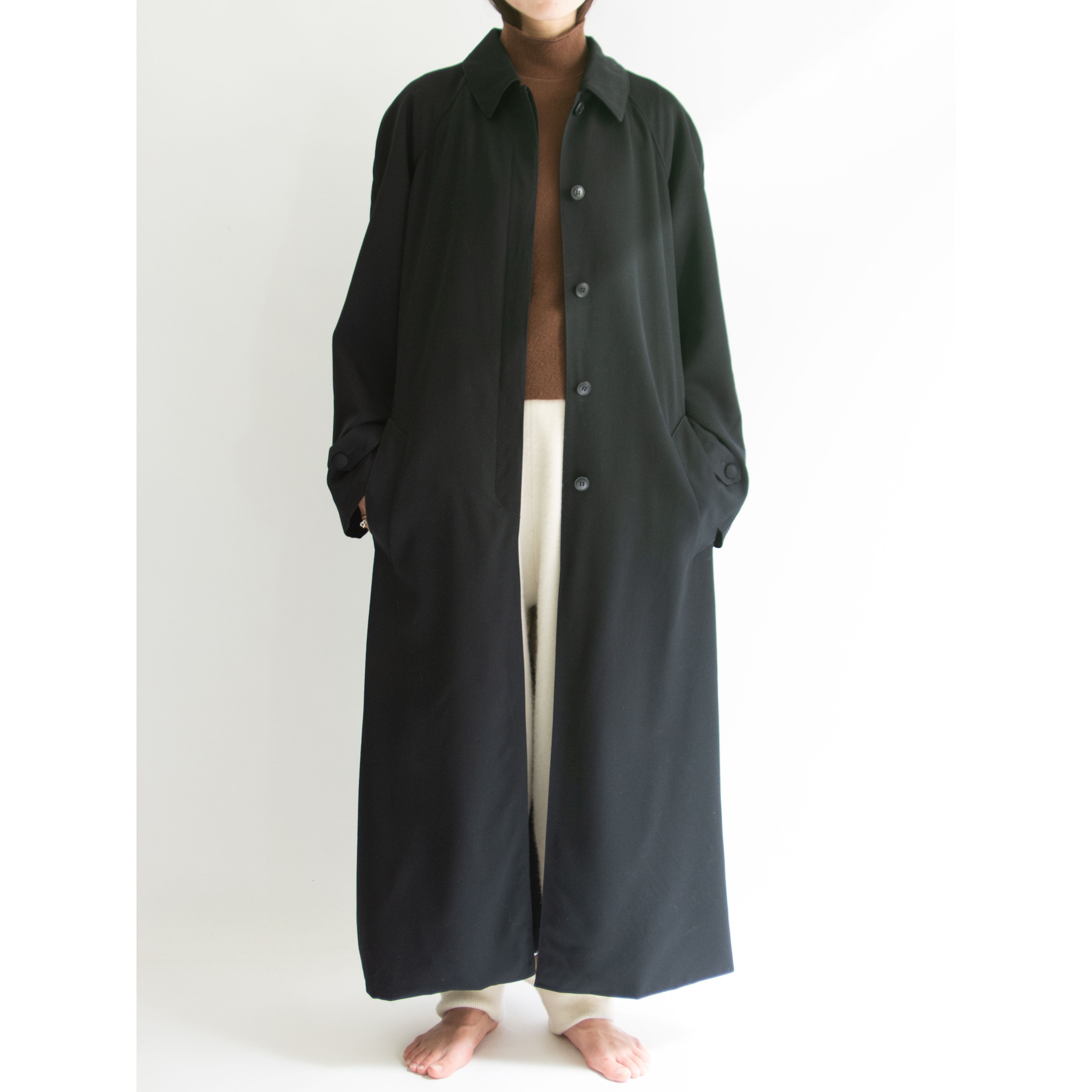 【agnes b.】Made in France 70-80's 100% Wool Belted Long Coat 