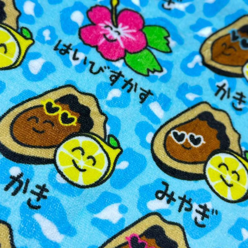 おえかきさん宮城 ひやけカキ フェイスタオル | TORCH-Online Shop-