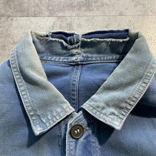 襤褸 50s Vulcain サンフェード フレンチワークジャケット 詳細写真8