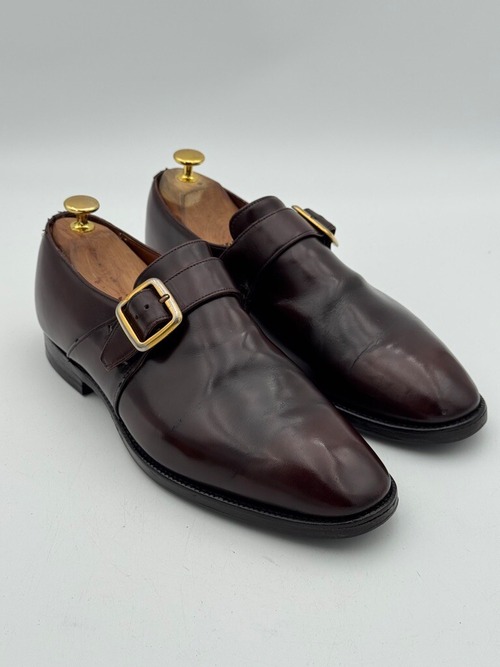 3都市チャーチ  ビンテージ Church's シングルモンク UK8F 目安26.5cm 73ラスト