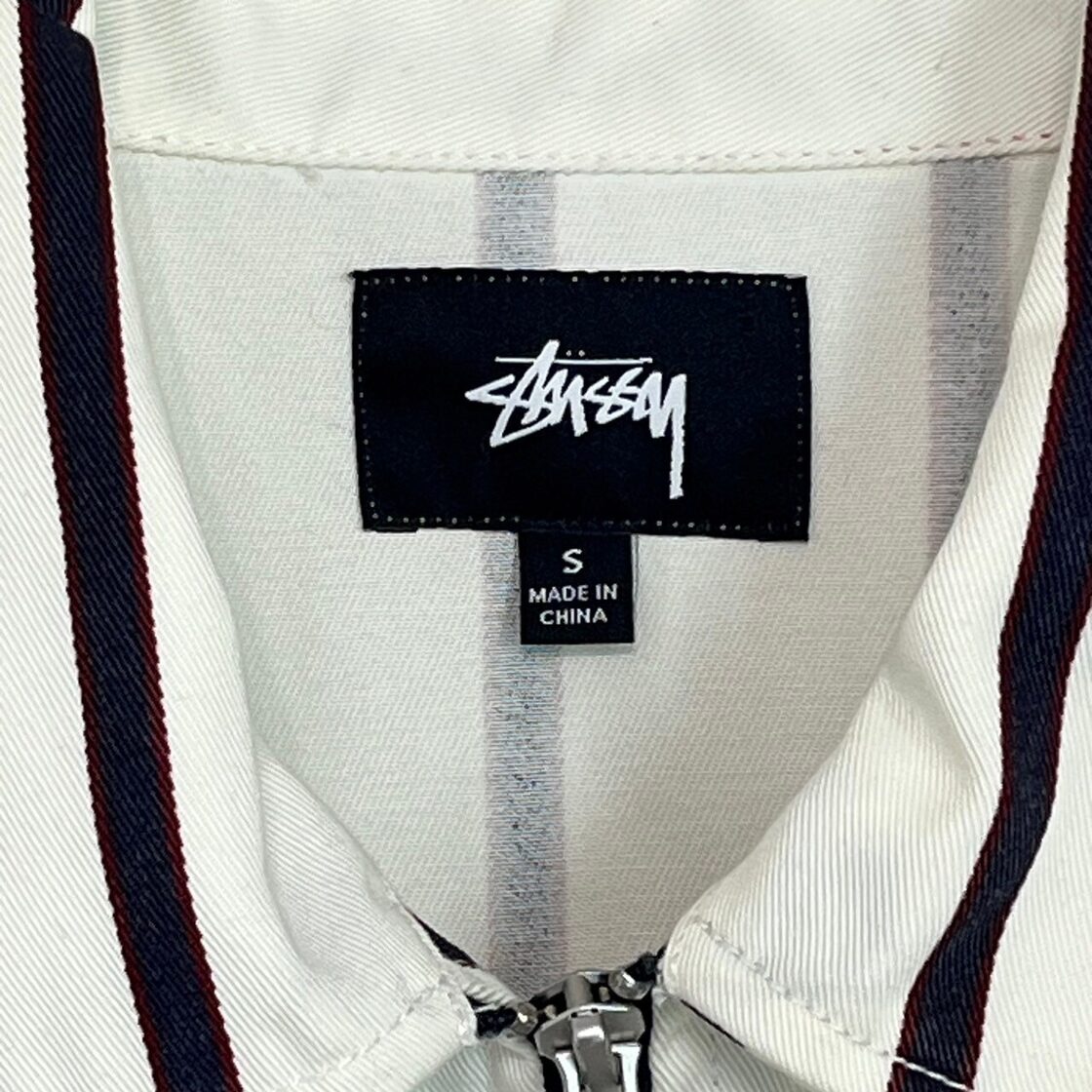 stussy ステューシー ジップブルゾン 刺繍ロゴ ワンポイント  