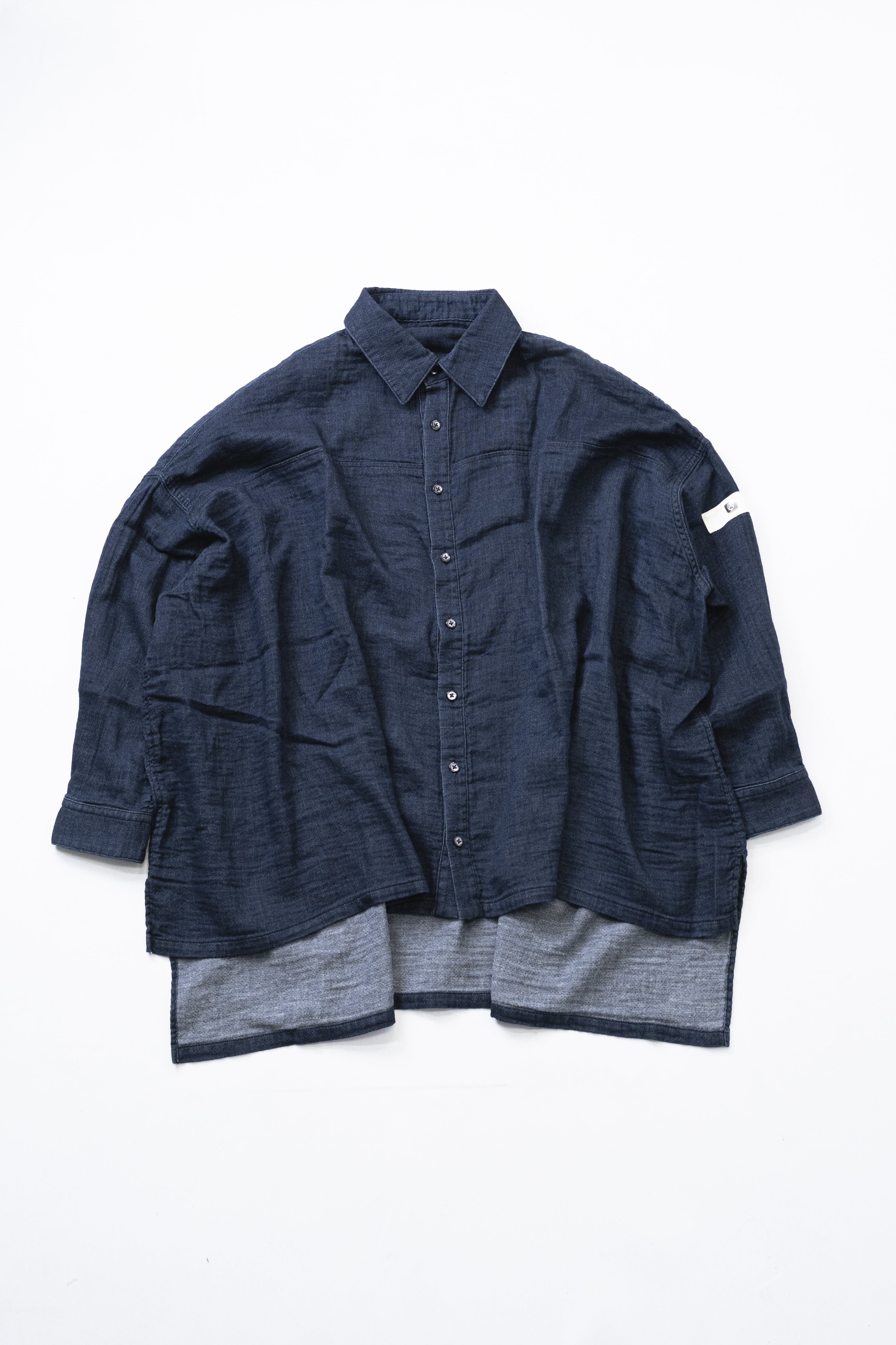 Aokihifuku★エアリーデニム★リラクシーシャツ/インディゴ 再入荷のお知らせ】【風の質感】エアリーデニム ― リラクシー