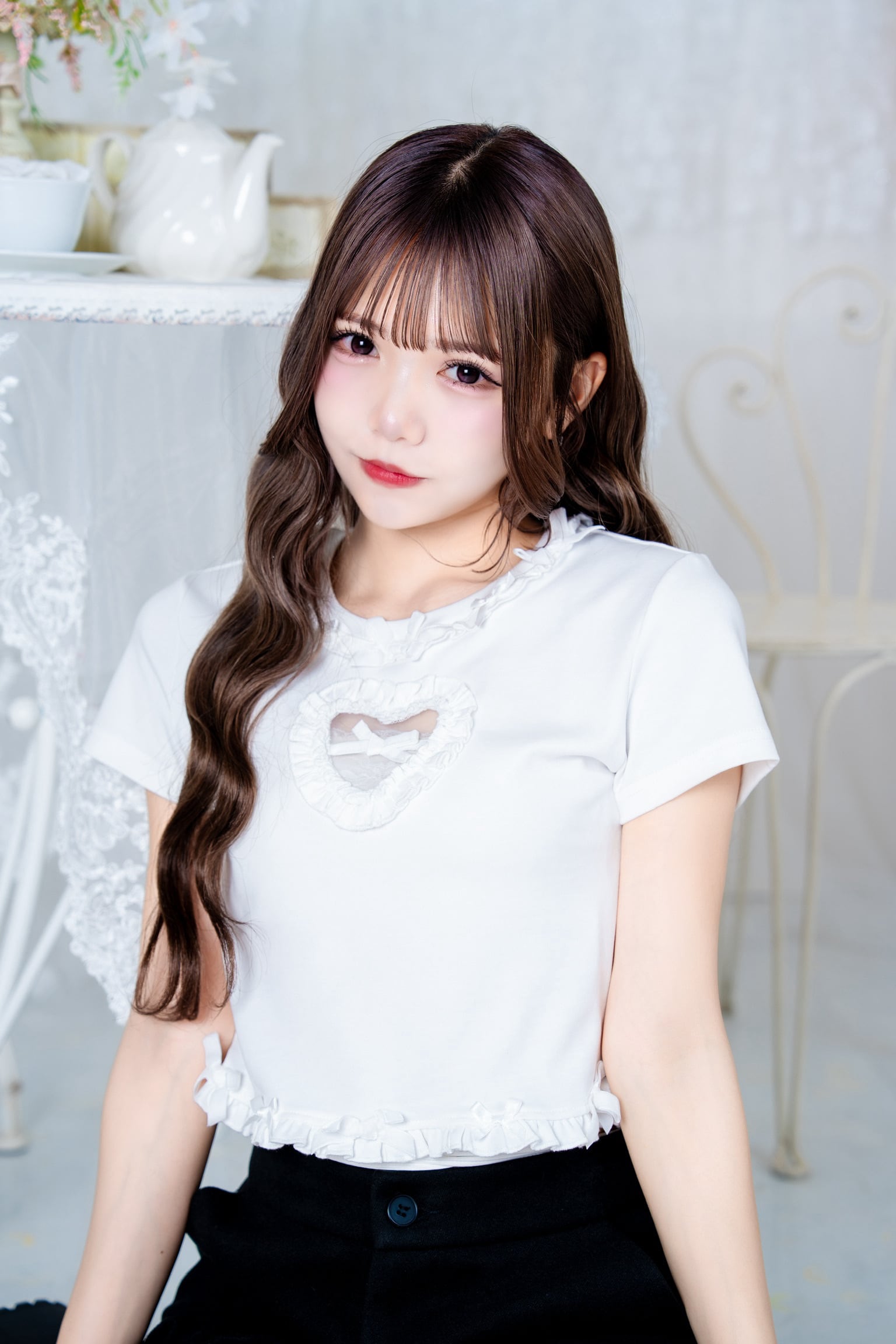 Velvet Ribbon Heart Tops