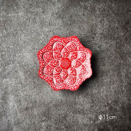 ペルシャの飾り皿（ミーナーカーリー）11ｃｍ　アクセサリートレイ【MINA KARI 010-050】