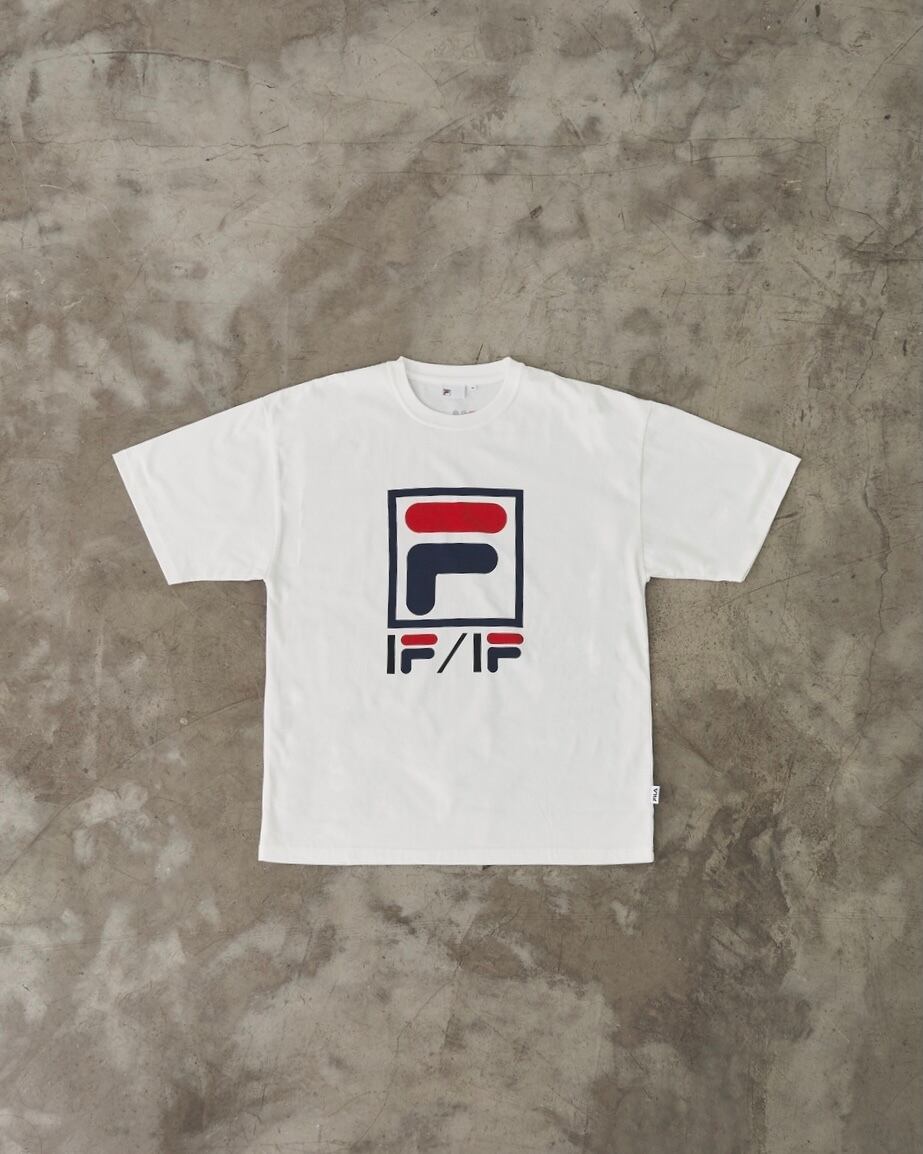 unisex " IF/IF × FILA box logo T-shirt［FM5984］WHITE | if and if