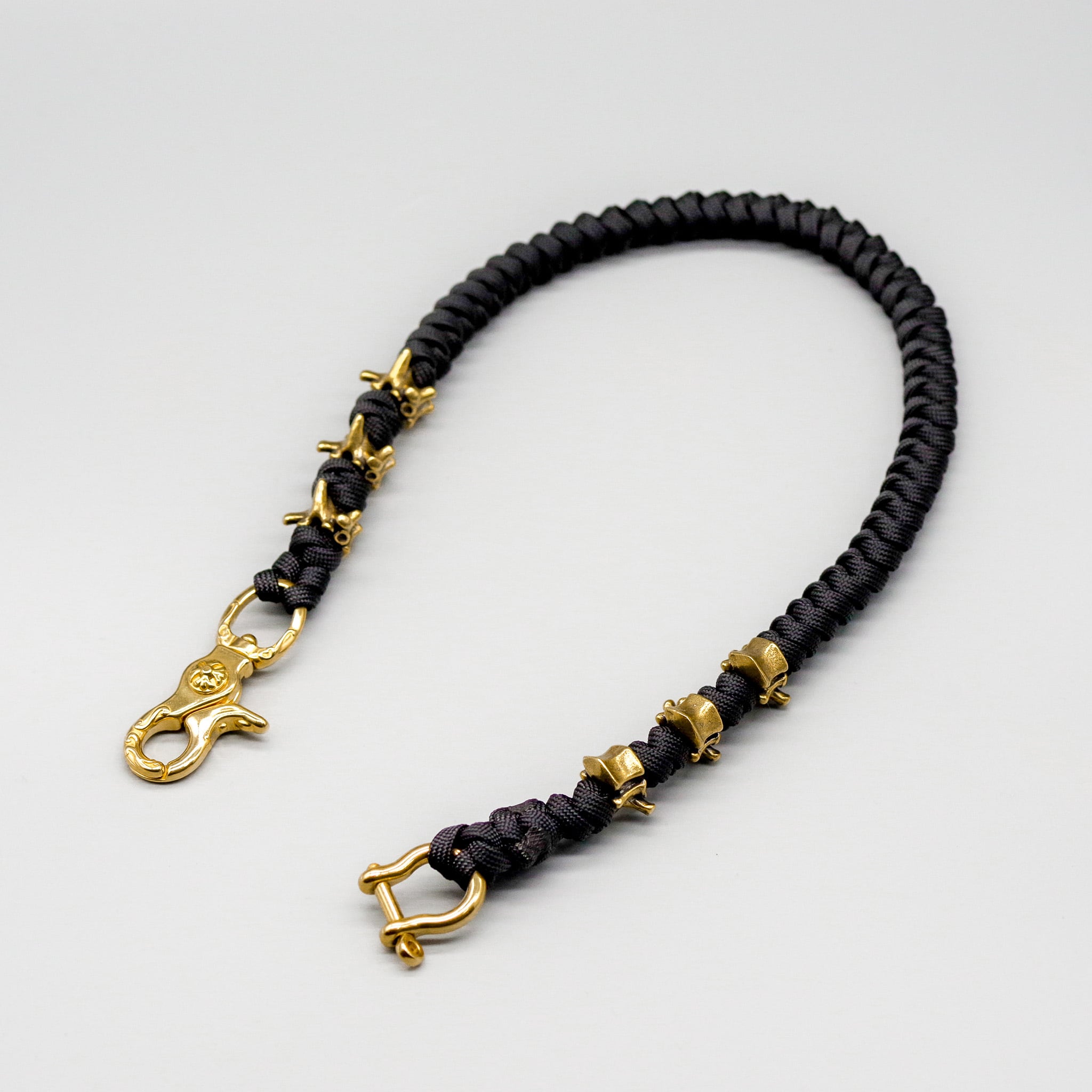 Brass Spine Bikers Walet Paracord Chain