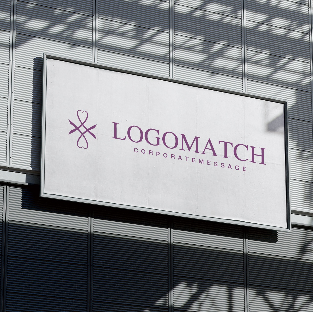 ハートのリボンのロゴ