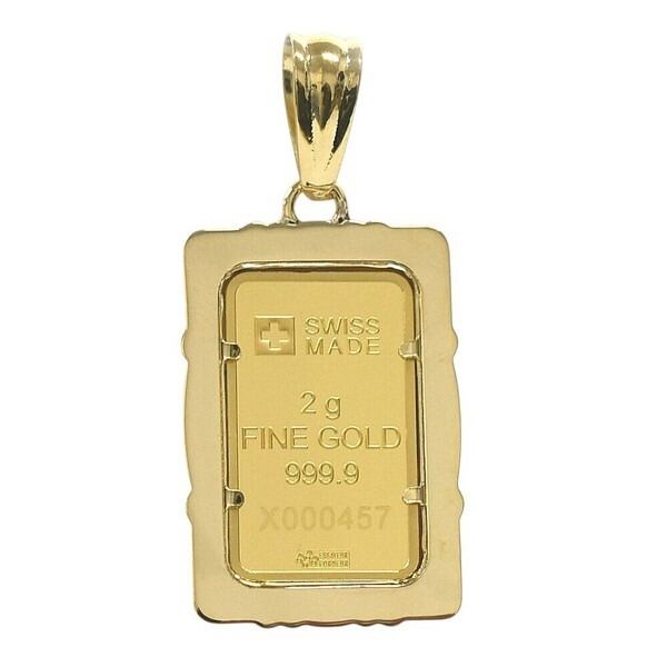 18金×24金】純金インゴット 自由の女神リバティネックレス K18 K24