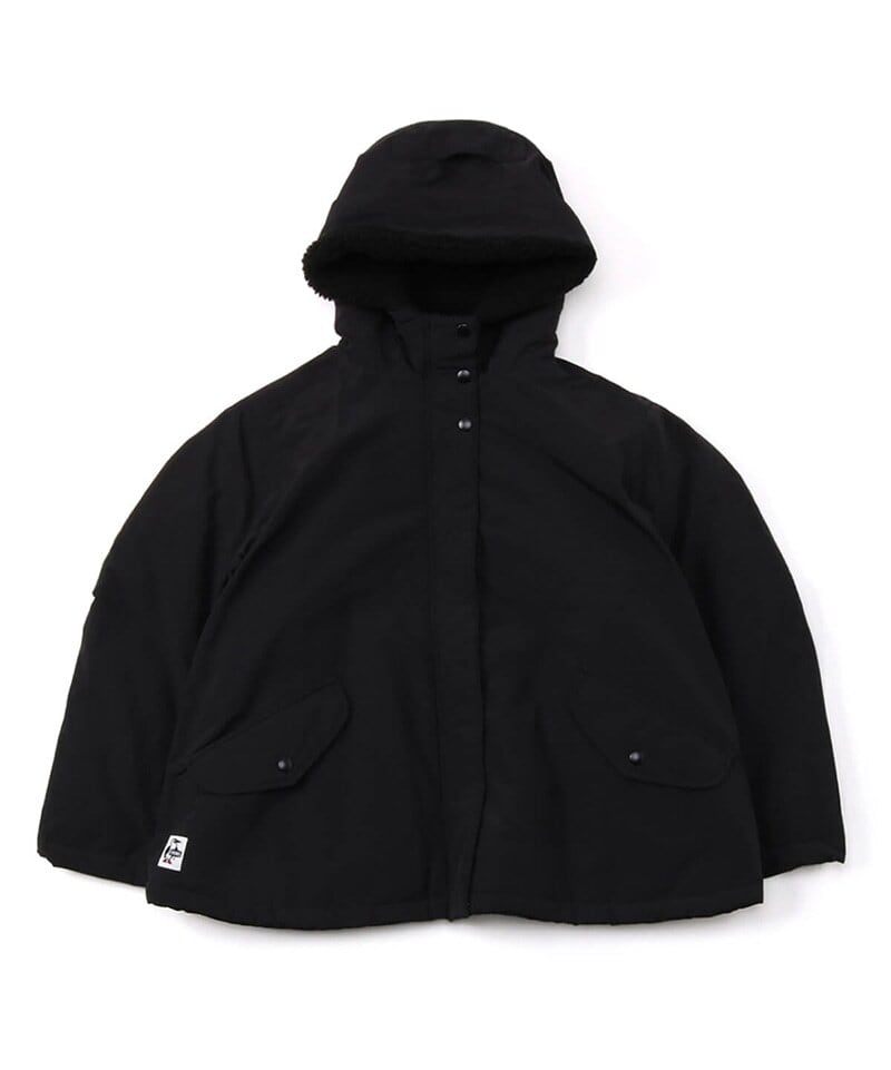 CHUMS (チャムス) レディース エーラインボアジャケット ブラック CH18-1177 アウター マウンテンパーカー