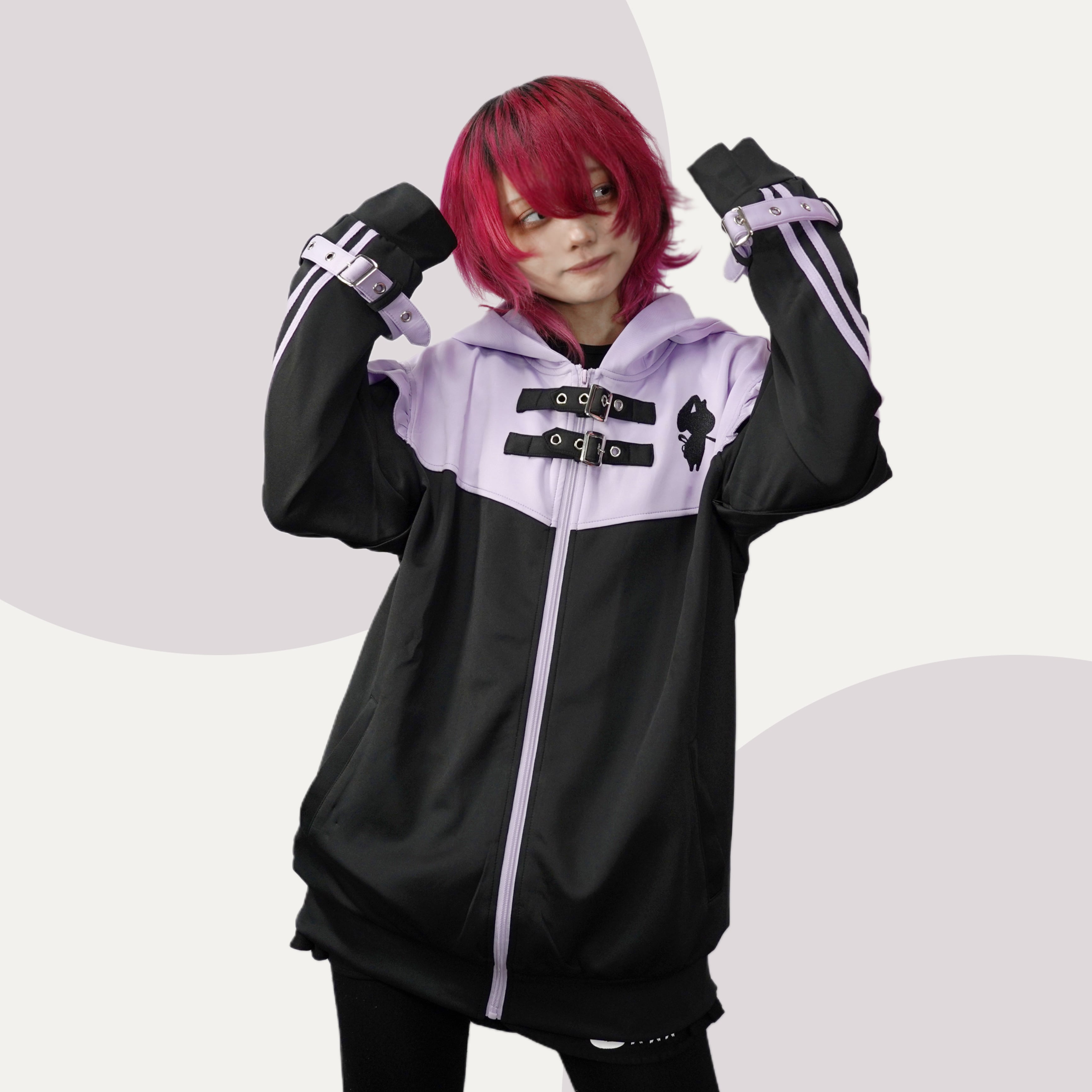 バレンタインプレゼント》うさ耳付きSIDE LINE 3WAY ZIP OUTER