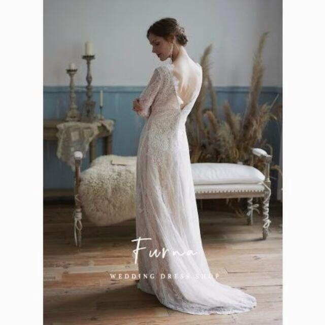 大人気上昇 ウェディングドレス 贅沢な小花総レース 結婚式、二次会  