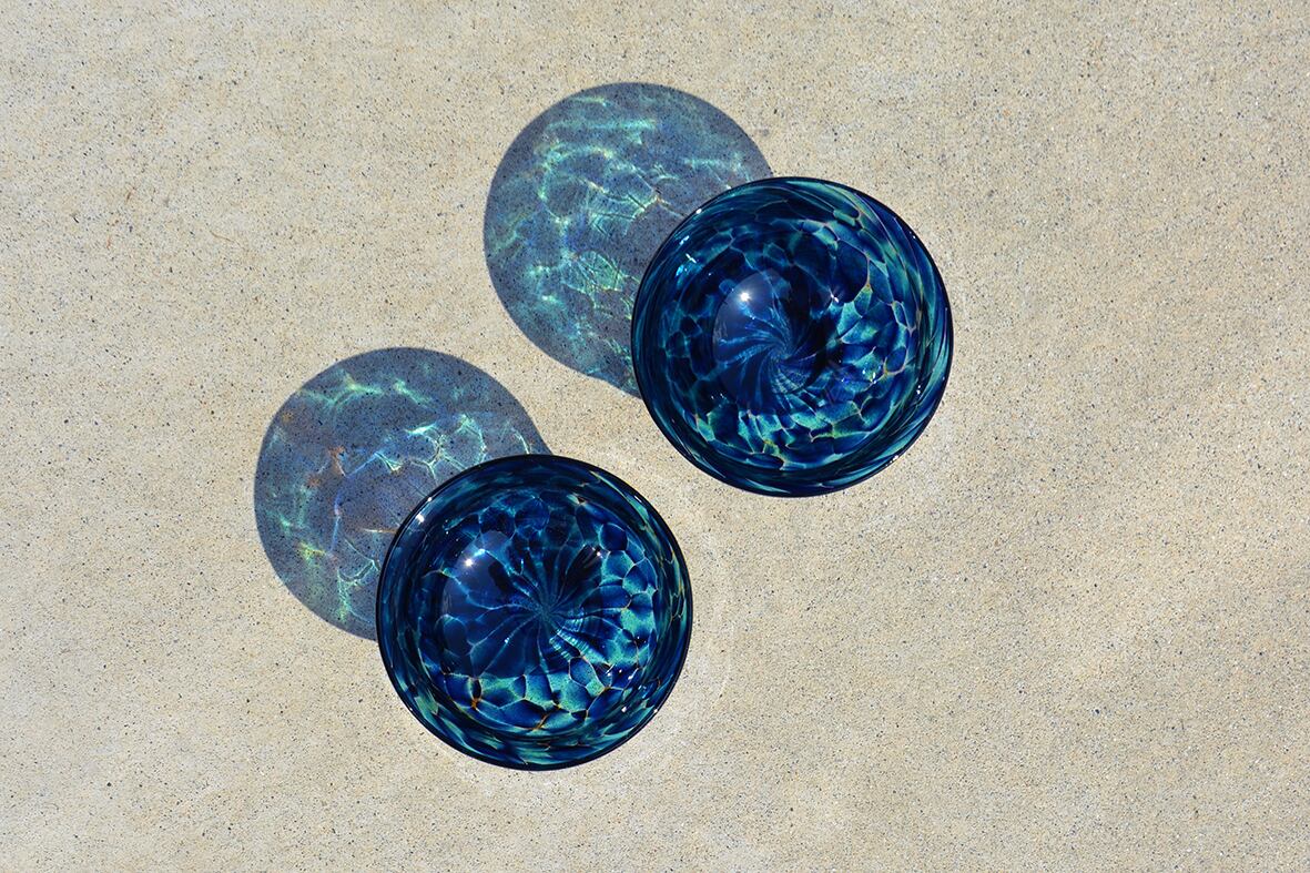 紺青星空」ぐいのみ | 奥山硝子工房