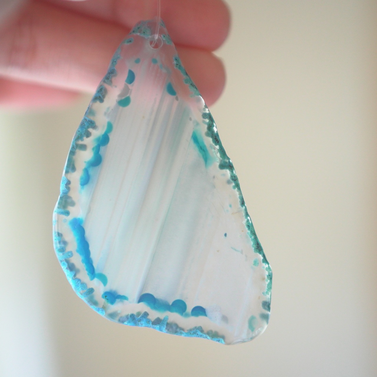 Ice Water 27 - アゲートヒーリングチャイム / Agate Sun Catcher Wind Chime 1030