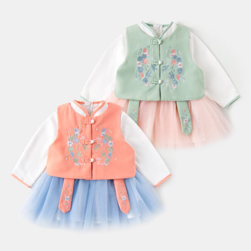 DudujiaブランドカスタマイズされたHanfuドレスベストツーピーススーパーフェアリースカート中国風古代衣装 Duduベイビー66135489271