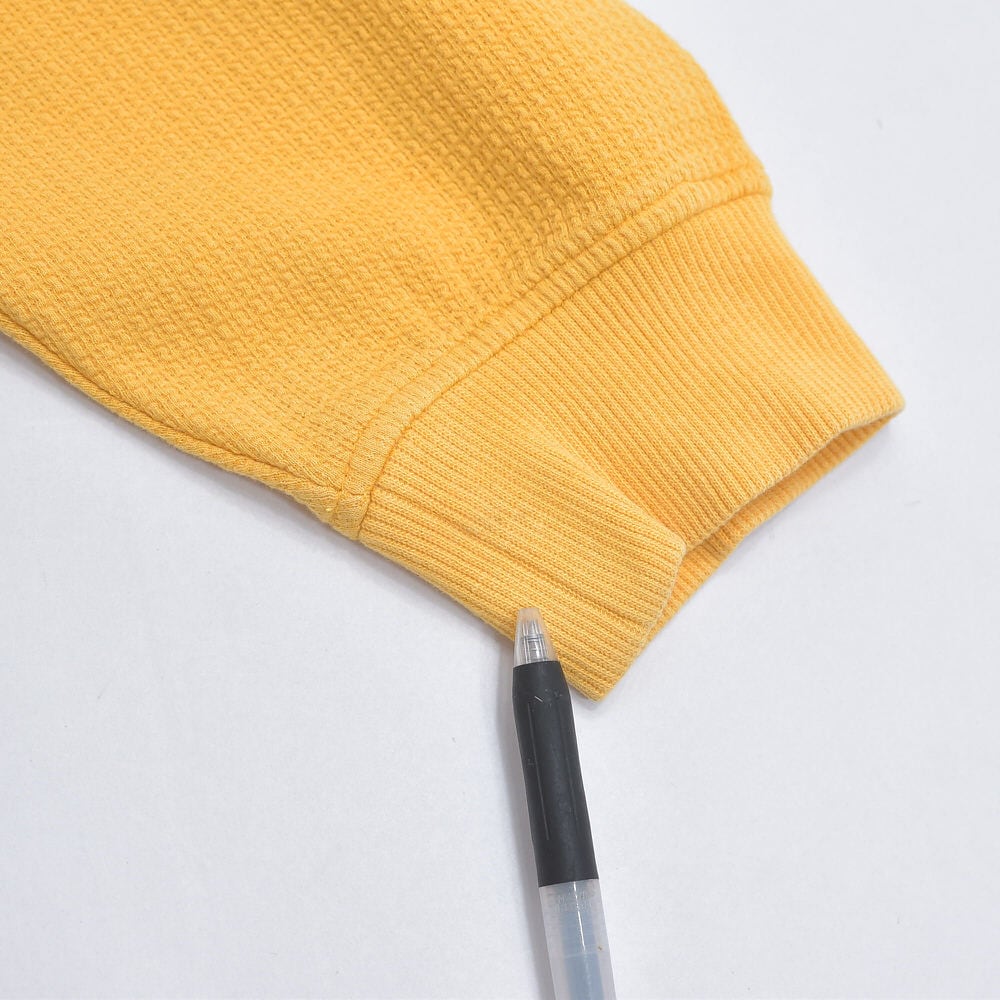 90s 日本製 santa fe サンタフェ 刺繍入り 切り替えデザイン ワッフル