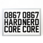 0867 / Hardcore Nerdcore / Poster / Frame / A3 (420 × 297 mm)