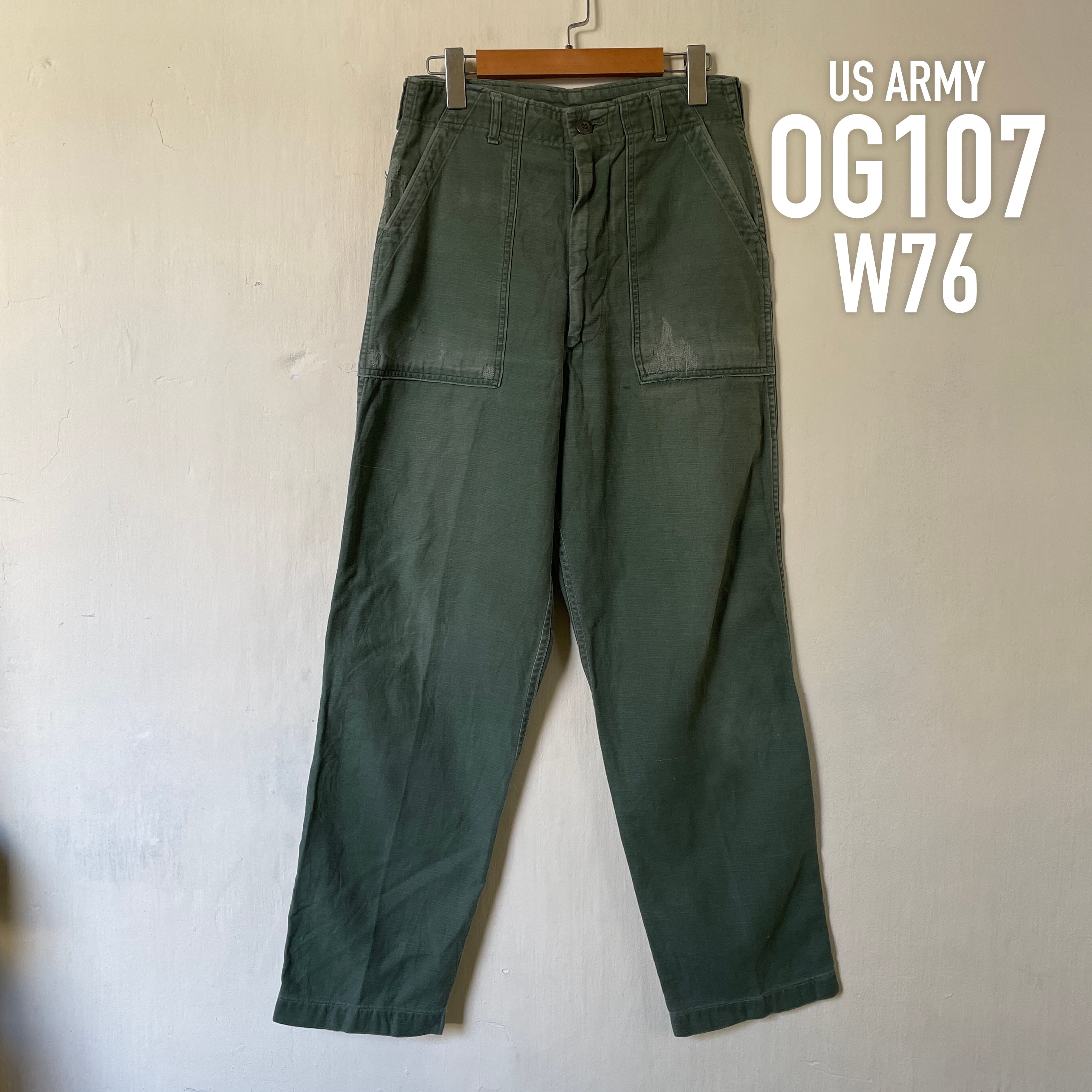 GD25 US ARMY 米軍 アメリカ軍 ベイカーパンツ 70s OG107 | ビンテージ雑貨 家と外で powered by BASE