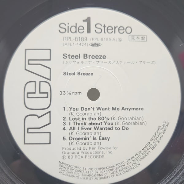 Steel Breeze / California Breeze [RPL-8189] - 画像3