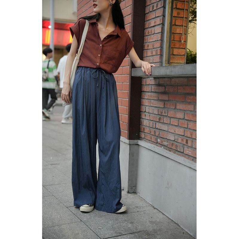 high waist wide loose pants 100447