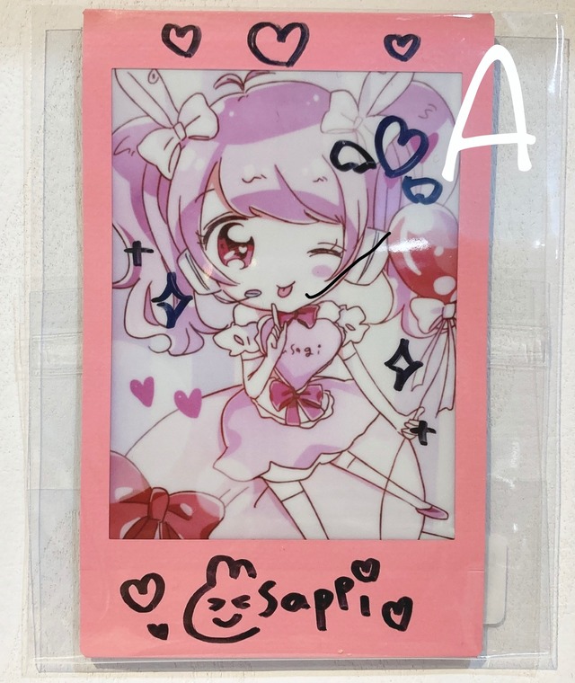 イラストチェキ全6種 はる谷 Hug House Ice Uice Net