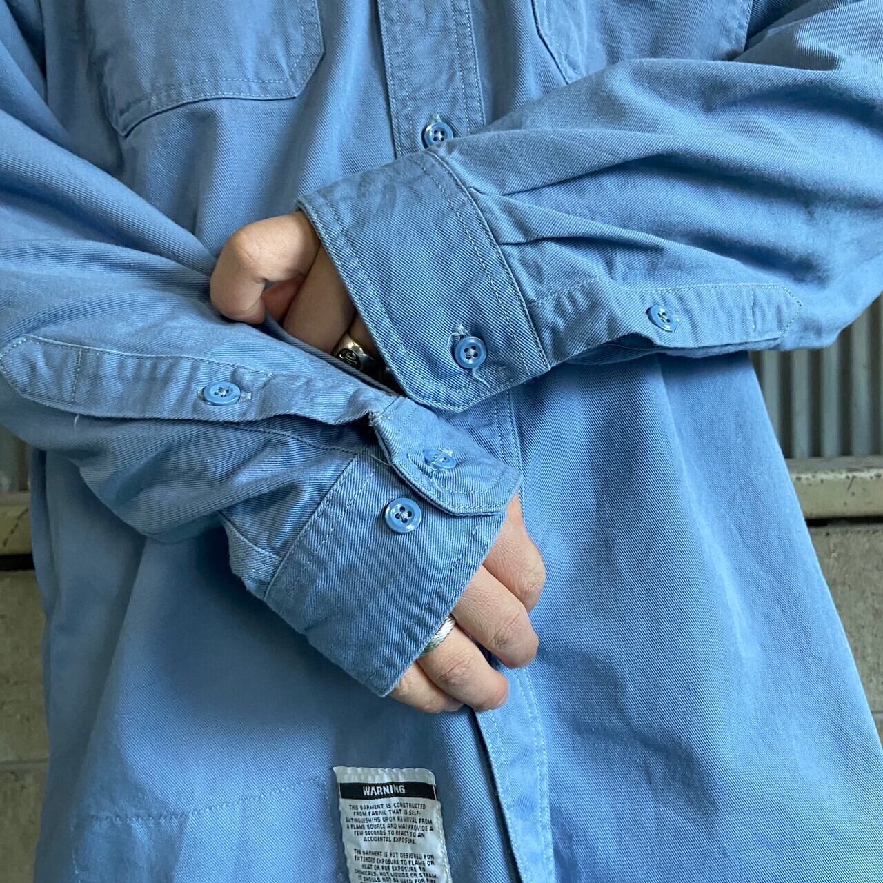 Carharttカーハー 長袖ワークシャツ ライトブルー XL 古着 carhartt - Carharttカーハー 長袖ワークシャツ ライトブルー XL 古着