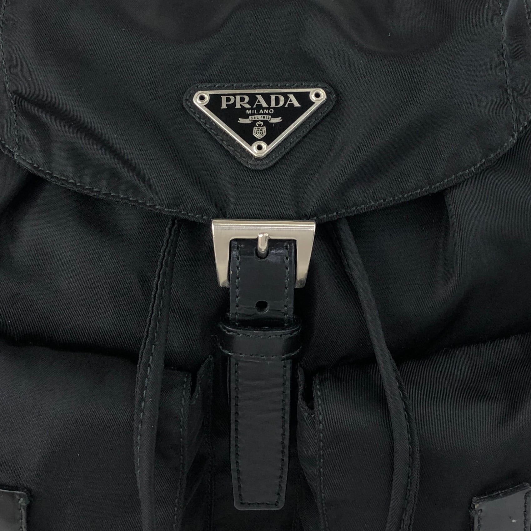 PRADA プラダ バックパック ブラック トライアングルロゴ ナイロン