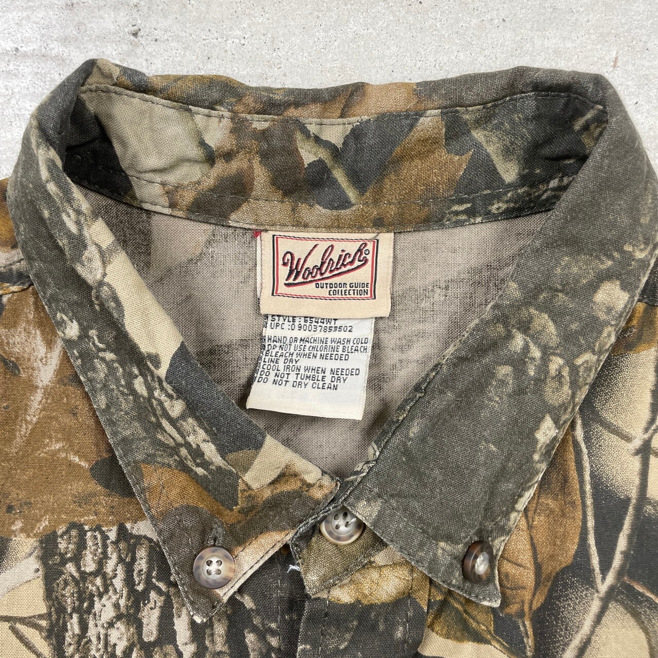 90年代 WOOLRICH ウールリッチ リアルツリー 総柄 半袖シャツ メンズXL