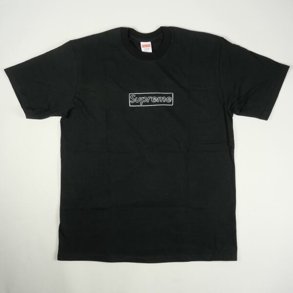 Size【M】 SUPREME シュプリーム 21SS KAWS Chalk Logo Tee Tシャツ 黒