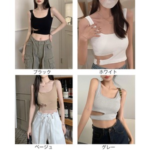 カップ付き タンクトップ レディース 韓国 ブラトップ 春夏秋 インナー トップス 大人 かわいい きれいめ ストリート スポーツ ダンス トレーニング 大人可愛い 大人女子 [LS-CET009]