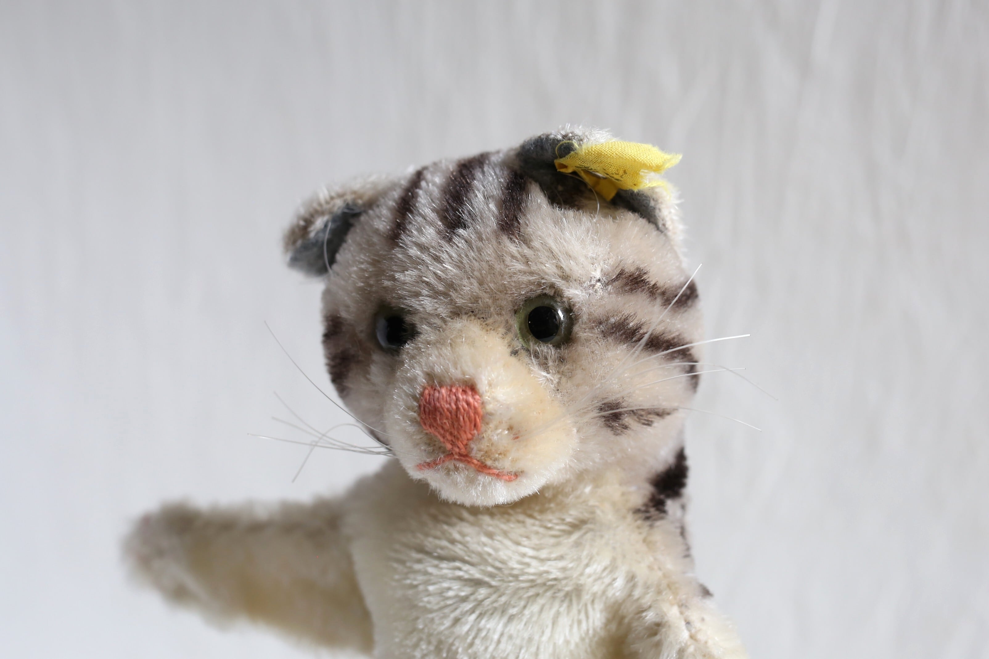 ドイツ ヴィンテージ Steiff パペット ネコ 『Hand-Cat』 タビー N
