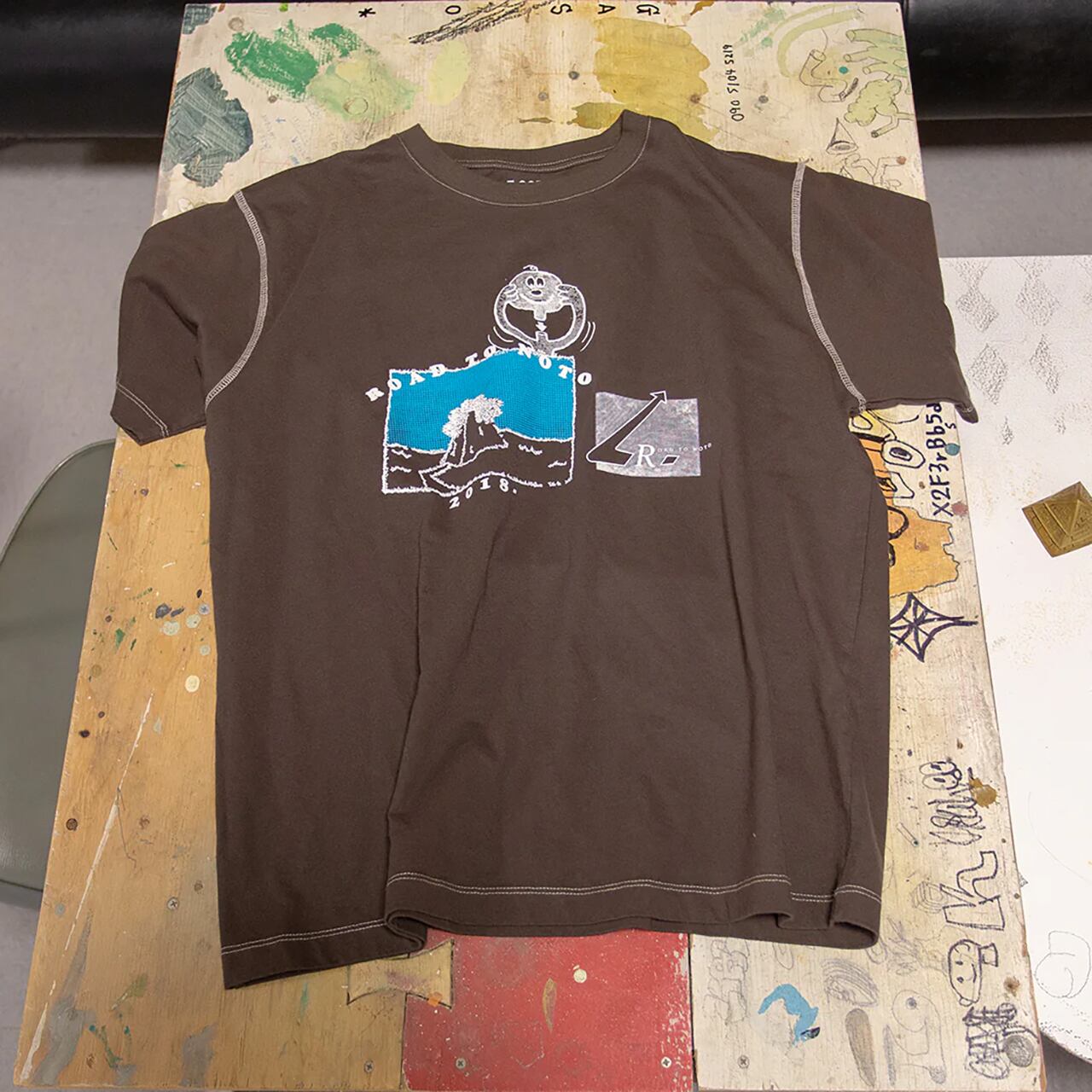 Road to Noto 墨染めTシャツ by 細野晃太朗 | ON SUNDAYS