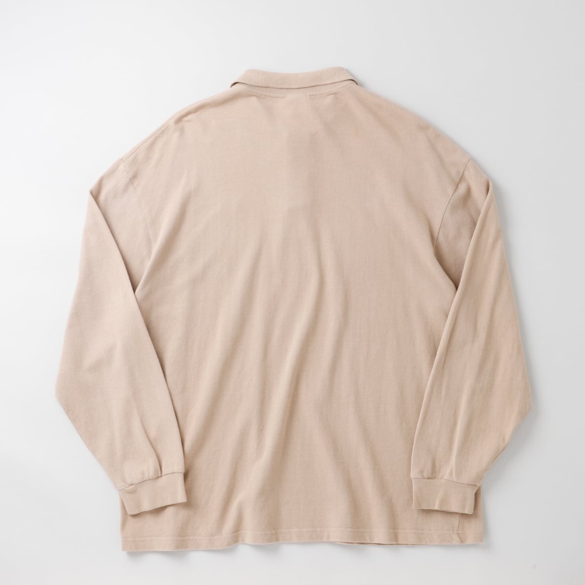 美品】Vintage LACOSTE made in France long sleeve polo shirt beige