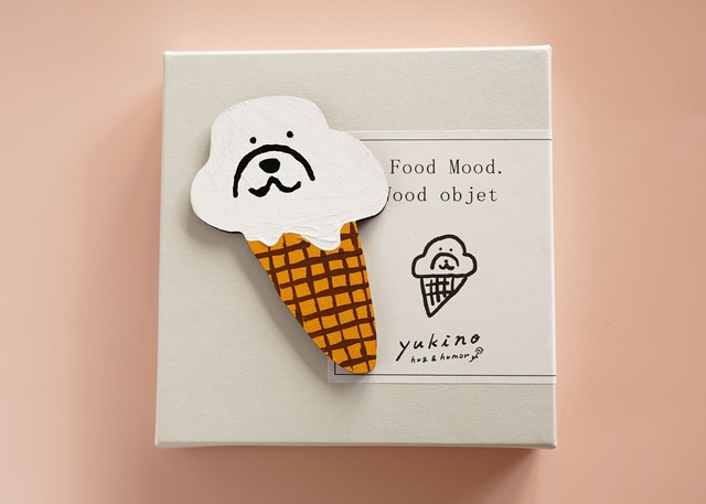 wood objet 原画 小「アイス犬」