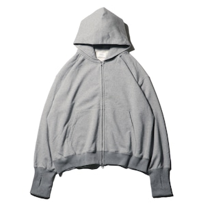 superNova. Sweat big zip hoody / Gray