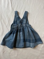 1990’s USA Little Levi’s Denim Check Jumper Dress／3T